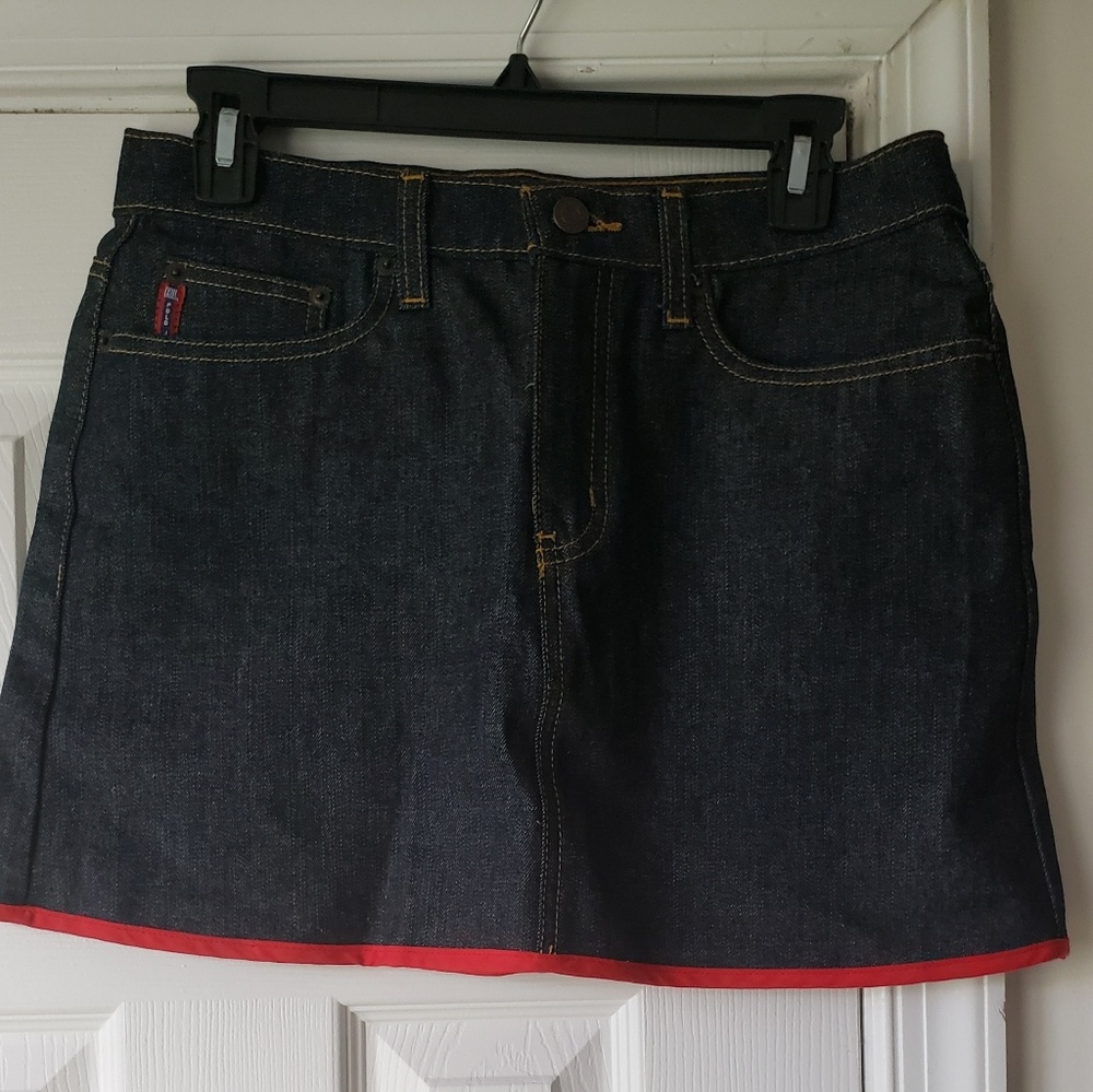 Jean mini skirt